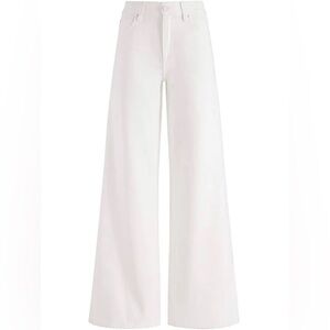 alice and olivia wide leg cream white jeans NWT